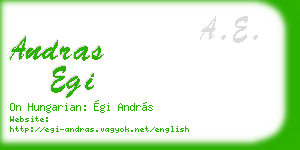 andras egi business card